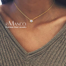 Load image into Gallery viewer, e-Manco Classic Stainless Steel Necklace for women Designer Jewelry Luxury Necklace Women 2019 Statement Necklace