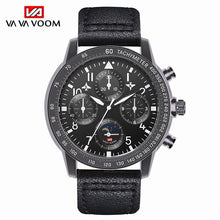 Load image into Gallery viewer, Men&#39;s Pilots Sports Waterproof Watch Men Meter Wind Speed Fashion Watch Leather Strap Wrist Watch For Man relogio masculino 2019