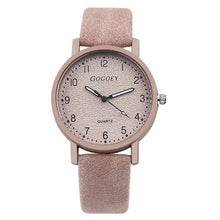 Load image into Gallery viewer, 2019 women&#39;s watches Fashion Casual Stainless Steel Case Leather Band watch Quartz Stylish Wristwatch relojo hombre Ladies Watch