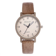 Load image into Gallery viewer, 2019 women&#39;s watches Fashion Casual Stainless Steel Case Leather Band watch Quartz Stylish Wristwatch relojo hombre Ladies Watch