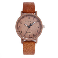 Load image into Gallery viewer, 2019 women&#39;s watches Fashion Casual Stainless Steel Case Leather Band watch Quartz Stylish Wristwatch relojo hombre Ladies Watch