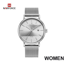 Load image into Gallery viewer, Luxury NAVIFORCE Lover&#39;s Watches for Men and Women Simple Casual Quartz Wristwatch waterproof Date Clock Couple Watch gift 2019