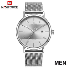 Load image into Gallery viewer, Luxury NAVIFORCE Lover&#39;s Watches for Men and Women Simple Casual Quartz Wristwatch waterproof Date Clock Couple Watch gift 2019