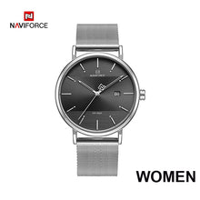 Load image into Gallery viewer, Luxury NAVIFORCE Lover&#39;s Watches for Men and Women Simple Casual Quartz Wristwatch waterproof Date Clock Couple Watch gift 2019