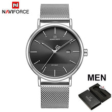 Load image into Gallery viewer, Luxury NAVIFORCE Lover&#39;s Watches for Men and Women Simple Casual Quartz Wristwatch waterproof Date Clock Couple Watch gift 2019