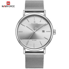 Load image into Gallery viewer, Newest Lover&#39;s Watches NAVIFORCE Quartz Simple Clock Men Women Waterproof Full Steel Couple Wristwatches Relogio Masculino 2019