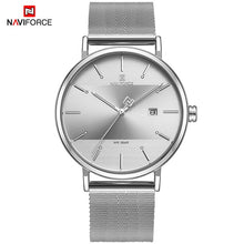 Load image into Gallery viewer, Newest Lover&#39;s Watches NAVIFORCE Quartz Simple Clock Men Women Waterproof Full Steel Couple Wristwatches Relogio Masculino 2019