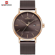 Load image into Gallery viewer, Newest Lover&#39;s Watches NAVIFORCE Quartz Simple Clock Men Women Waterproof Full Steel Couple Wristwatches Relogio Masculino 2019