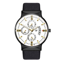 Load image into Gallery viewer, Men&#39;s Trend Watch Leather Casual Sports Simple Business Calendar Quartz WristWatch Men&#39;s Gift Watch Clock Reloj De Hombre