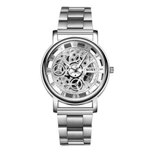 Load image into Gallery viewer, SOXY 2019 NEW Men Watches Skeleton Top Brand Luxury Business Watches Men&#39;s Stainless Steel Band Auto Date relogio masculino saat