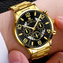 Load image into Gallery viewer, Men&#39;s Business Watch Luxury Stainless Steel Strap Casual Waterproof Quartz Watches Men Date Calendar Display Wrist Watch Clock