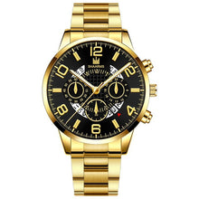 Load image into Gallery viewer, Men&#39;s Business Watch Luxury Stainless Steel Strap Casual Waterproof Quartz Watches Men Date Calendar Display Wrist Watch Clock