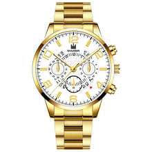 Load image into Gallery viewer, Men&#39;s Business Watch Luxury Stainless Steel Strap Casual Waterproof Quartz Watches Men Date Calendar Display Wrist Watch Clock