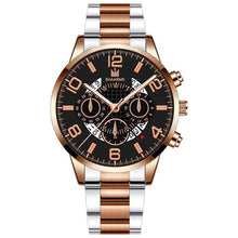 Load image into Gallery viewer, Men&#39;s Business Watch Luxury Stainless Steel Strap Casual Waterproof Quartz Watches Men Date Calendar Display Wrist Watch Clock