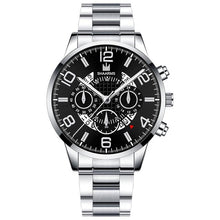 Load image into Gallery viewer, Men&#39;s Business Watch Luxury Stainless Steel Strap Casual Waterproof Quartz Watches Men Date Calendar Display Wrist Watch Clock