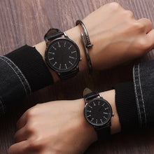 Load image into Gallery viewer, Couple Watches 2019 New Fashion Leather Lover&#39;s Watches Simple Couple Watch Gifts  for Men Women Clock Pareja Pair watch