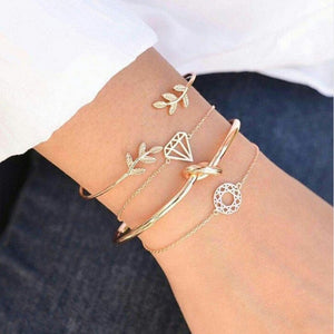 30 Styles Bohemian Bracelet Set For women Shell Star Map lotus pineapple Heart Natural stone Beads chains Bangle Boho Jewelry