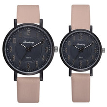 Load image into Gallery viewer, lover&#39;s Watches 2PCS Set For Women Man Fashion Leather Retro Design Quartz Clock Ladies Sports Wrist Watch relogio masculino