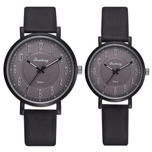 Load image into Gallery viewer, lover&#39;s Watches 2PCS Set For Women Man Fashion Leather Retro Design Quartz Clock Ladies Sports Wrist Watch relogio masculino