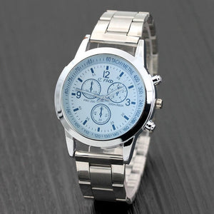 2019 Geneva Fashion Simple Men Watch Stainless Steel Strap Business High Quality Mens Clock Quartz Wrist Watches reloj hombre