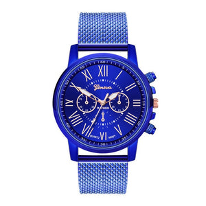 Hot Selling GENEVA Women's Casual Silicone Strap Quartz Watch Top Brand Girls Bracelet Clock WristWatch Women Relogio Feminino