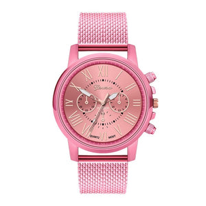 Hot Selling GENEVA Women's Casual Silicone Strap Quartz Watch Top Brand Girls Bracelet Clock WristWatch Women Relogio Feminino