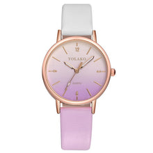 Load image into Gallery viewer, YOLAKO Women&#39;s Casual Quartz Leather Band New Strap Watch Analog Wrist WatchFemale girlfriend woman dress watch Party decoration