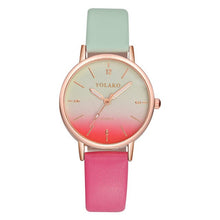 Load image into Gallery viewer, YOLAKO Women&#39;s Casual Quartz Leather Band New Strap Watch Analog Wrist WatchFemale girlfriend woman dress watch Party decoration