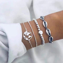 Load image into Gallery viewer, 20 Styles Women Girls Mix Round alloy Crystal Marble Charm Bracelets Fashion Boho Heart Shell Letter Bracelets Sets Jewelry Gift