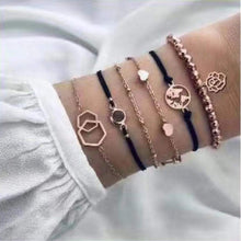 Load image into Gallery viewer, 20 Styles Women Girls Mix Round alloy Crystal Marble Charm Bracelets Fashion Boho Heart Shell Letter Bracelets Sets Jewelry Gift