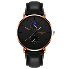 Load image into Gallery viewer, New Men&#39;s Watch Luxury Quartz Alloy Mesh  Multicolor Pointer Mysterious Black Male Business Simple Clock relogio masculino