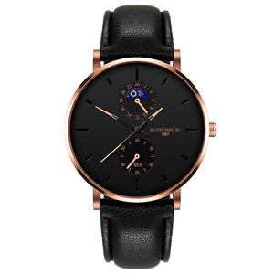 New Men's Watch Luxury Quartz Alloy Mesh  Multicolor Pointer Mysterious Black Male Business Simple Clock relogio masculino