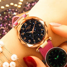 Load image into Gallery viewer, Fashion Women Watches 2019 Best Sell Star Sky Dial Clock Luxury Rose Gold Women&#39;s Bracelet Quartz Wrist Watches New Dropshipping