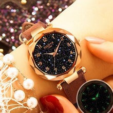 Load image into Gallery viewer, Fashion Women Watches 2019 Best Sell Star Sky Dial Clock Luxury Rose Gold Women&#39;s Bracelet Quartz Wrist Watches New Dropshipping