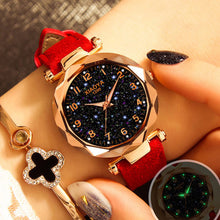 Load image into Gallery viewer, Fashion Women Watches 2019 Best Sell Star Sky Dial Clock Luxury Rose Gold Women&#39;s Bracelet Quartz Wrist Watches New Dropshipping