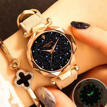 Load image into Gallery viewer, Fashion Women Watches 2019 Best Sell Star Sky Dial Clock Luxury Rose Gold Women&#39;s Bracelet Quartz Wrist Watches New Dropshipping