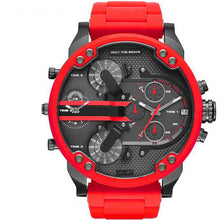 Load image into Gallery viewer, Relogio Masculino red Sport Chronograph Mens Watches new Top Brand Luxury Full Steel Quartz Clock Waterproof Big Dial Watch Men