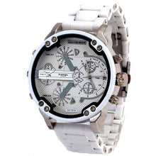 Load image into Gallery viewer, Relogio Masculino red Sport Chronograph Mens Watches new Top Brand Luxury Full Steel Quartz Clock Waterproof Big Dial Watch Men