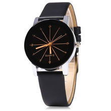 Load image into Gallery viewer, Hot Classic Black Leather Lover&#39;s Watches Best Couple Gifts For Lovers Geometric Quartz Luxury Band Wristwatch Drop Ship