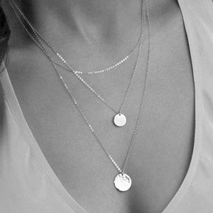 eManco 316L Stainless Steel Necklace Layered Custom Name Letter Choker Necklace women Pendants Necklace for women