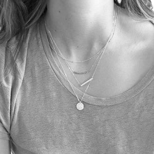 eManco 316L Stainless Steel Necklace Layered Custom Name Letter Choker Necklace women Pendants Necklace for women