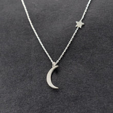 Load image into Gallery viewer, European and American trend fashion big jewelry new crescent pendant star simple wild money chain