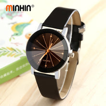 Load image into Gallery viewer, MINHIN Charming Lover&#39;s Watch Delicate Leather Band Quartz Wristwatches Women Men Casual Dress Watch Montre Femme Relogio