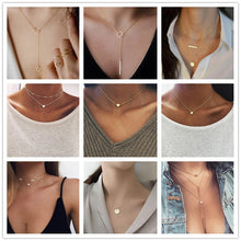 Load image into Gallery viewer, Tiny Heart Necklace for Women SHORT Chain Heart star Pendant Necklace Gift Ethnic Bohemian Choker Necklace drop shipping A64