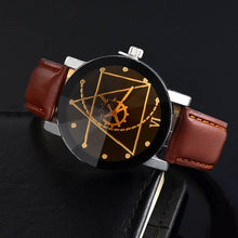 Load image into Gallery viewer, CTPOR Watch Man Watches Special Desgin Gear Sports hot Fashion Men&#39;s Leather Needle Length quartz Wristwatch Male Clock Relogio