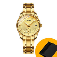 Load image into Gallery viewer, CHENXI Gold Wrist Watch Men Watches Lady Top Brand Luxury Quartz Wristwatch For Lover&#39;s Fashion Dress Clock Relogio Masculino