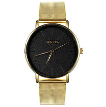 Load image into Gallery viewer, GENEVA Ultra-thin Women&#39;s Watch Business Watch Women Luxury Saat Rose Gold Mesh Stainless Steel Women&#39;s Watches Female Clock