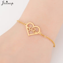 Load image into Gallery viewer, Jisensp Gold Stainless Steel Animal Bracelets for Women Everyday Jewellery Butterfly Charm Bracelet Femme Wedding Gift