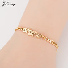 Load image into Gallery viewer, Jisensp Gold Stainless Steel Animal Bracelets for Women Everyday Jewellery Butterfly Charm Bracelet Femme Wedding Gift