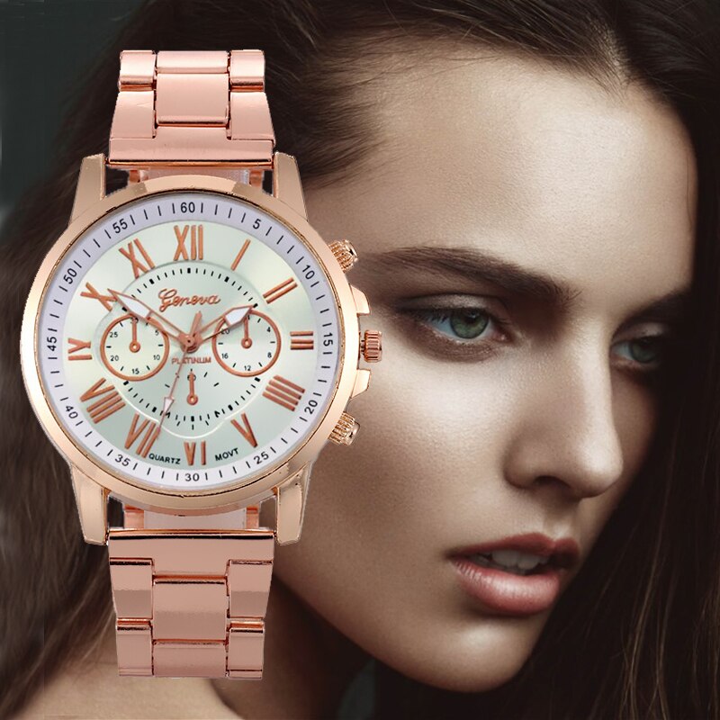 New Rose Gold Mesh Stainless Steel Women's Watches Luxury Waterproof Women Watch Girl Clock Ladies Wrist Watch Relogio Feminino